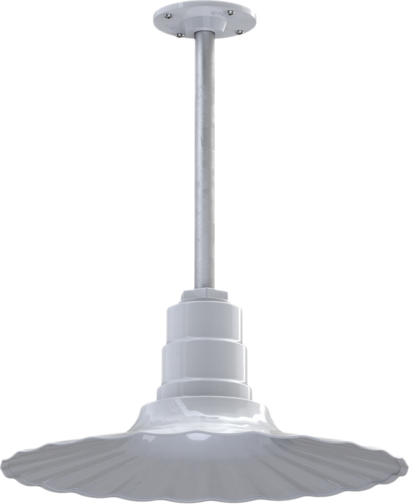 Eagle Rock Color White Interior Color White with a 12" Galvanized Stem